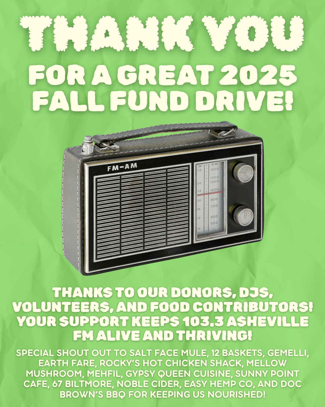 2025 FFD Thank You with donors