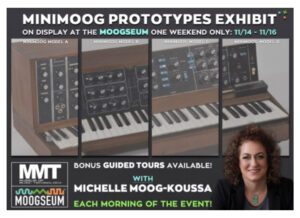Michelle Moog interview plus Progressive music featuring various Moog instruments!