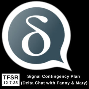 Delta Chat logo featuring a lower case Greek delta in a speech bubble