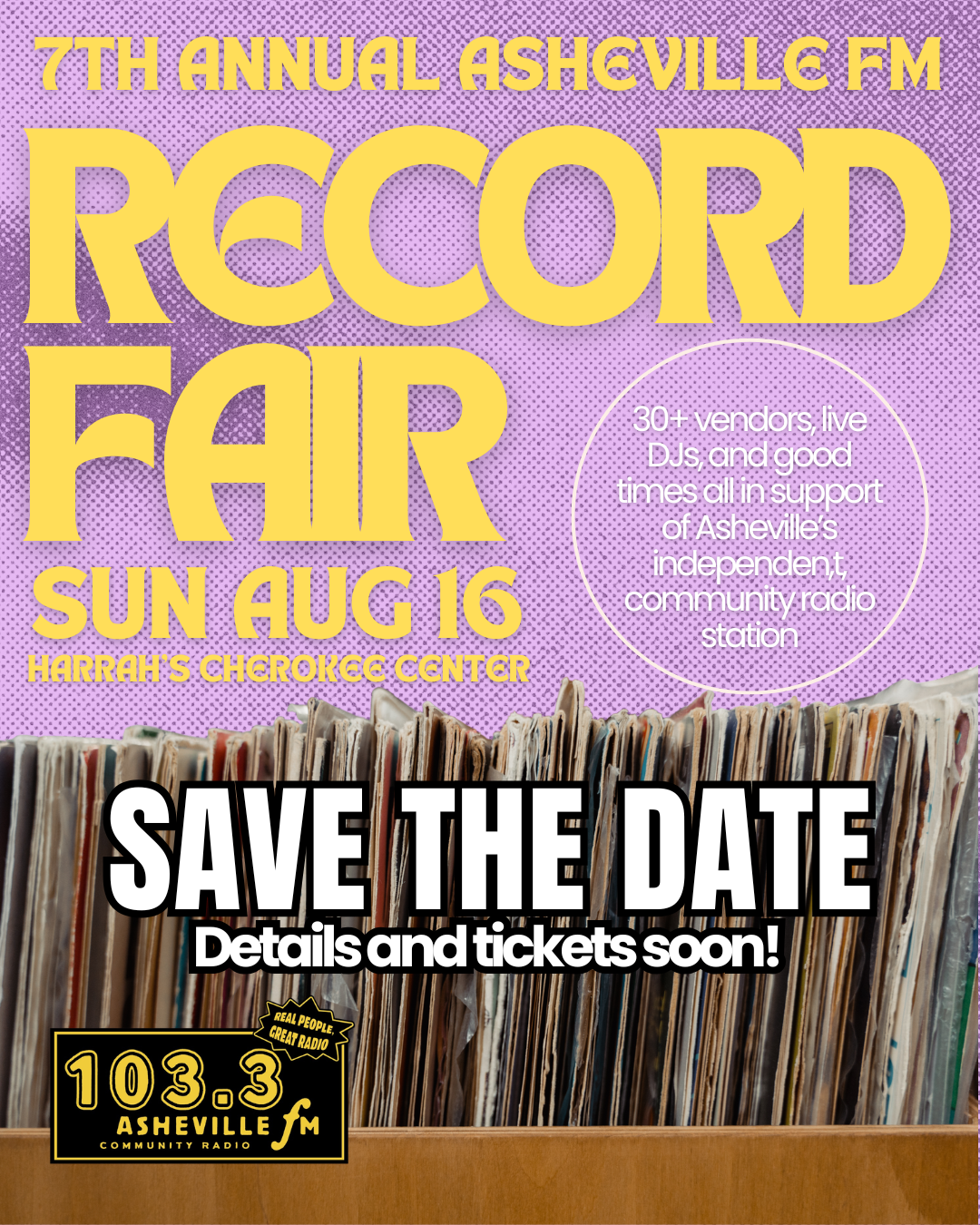 Save The Date Record Fair